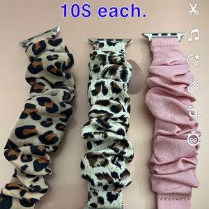Scrunchy Apple Watch bands, super cute and comfy.